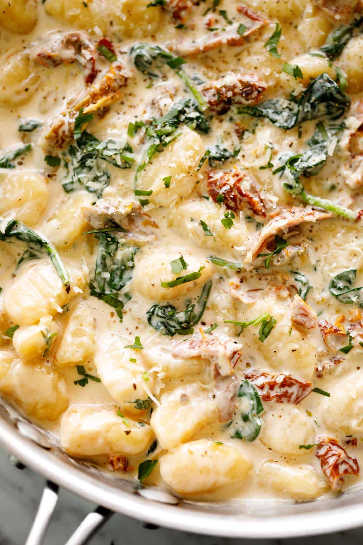 Creamy Tuscan Gnocchi: Spinach, Sun-Dried Tomato, Parmesan Comfort